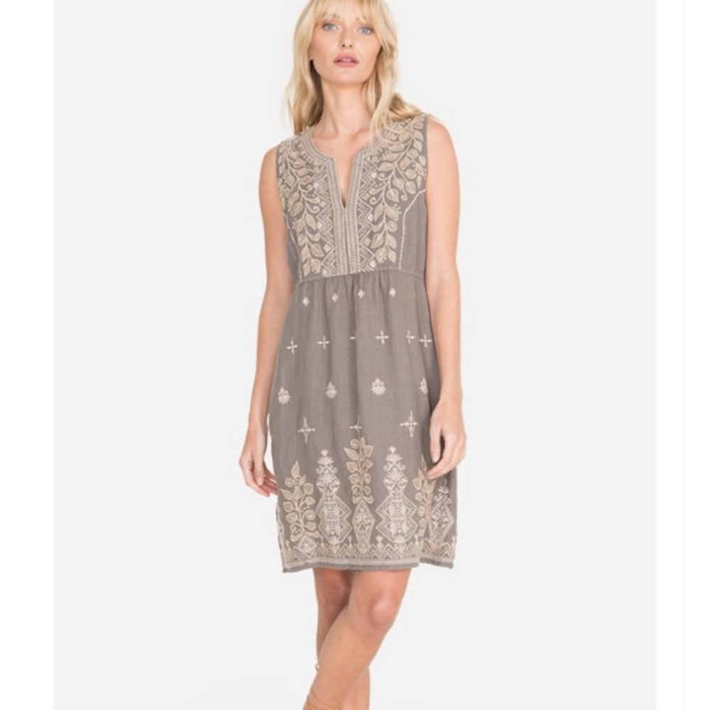 Johnny Was embroidered TASYA TANK DRESS
